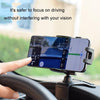 Car Dashboard Chuck Navigation Bracket Parking Number Plate(Black)