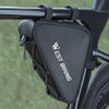 WEST BIKING Bicycle Crossbar Triangle Bag Cycling Equipment Tool Bag(Black)