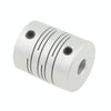 CNC Stepper Motor Flexible Coupling Coupler (6x6mm)(Silver)