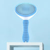 Self-Cleaning Slicker Brush for Dogs & Cats - Blue