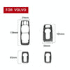 Car Carbon Fiber Window Lift B Decorative Sticker for Volvo XC90 2008-2014, Left Drive