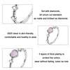 SCR805 S925 Sterling Silver Gentle Delicate Heart Ring(No.6)