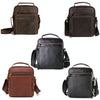 6479 Men Casual Large-Capacity One-Shoulder Messenger Leather Bag(Litchi Texture Black)