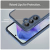 For Samsung Galaxy S25+ 5G Fan Dun Series TPU Hybrid PC Frosted Phone Case(Blue)