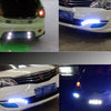 2 PCS 2W Car Auto Eagle Eyes Fog Light Turn Light with 12 SMD-4014 LED Lamps, DC 12V Cable Length: 55cm(White Light)