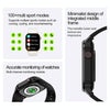 T98 2.04 inch IP68 Waterproof Bluetooth Call Smart Watch, Support Blood Oxygen Monitoring(Black)