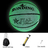 U-9110 3 in 1 No.7 Full-luminous PU Leather Basketball + Inflator + Ball Bag Set for Adults