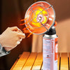 Outdoor Camping Heater Mini Portable Gas Heater Burner Fishing Gas Fireplace(Grey)
