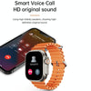 WS-E9 Ultra 2.2 inch IP67 Waterproof Metal Buckle Ocean Silicone Band Smart Watch, Support Heart Rate / NFC(Black)