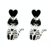 Halloween Acrylic Earrings Personality Festive Jewelry, Style: E000164 White Cat