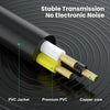 0.3m Gold Plated 3.5mm TRS Male to 2 x 6.35mm Female Laptop Y Splitter Adapter Audio Cable(Black)