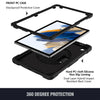 For Samsung Galaxy Tab A8 10.5 2021 Rotary Grab Silicone + PC Tablet Case(Black)