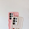 For Samsung Galaxy A16 4G / 5G Cartoon Sausage Mouth TPU Phone Case with Bead Chain(Purple)