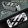 HAIFVA HF-207 For Switch OLED Split Crystal Shell TPU+PC Transparent Protective Case