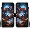 For Samsung Galaxy A21s Crystal Texture Colored Drawing Leather Phone Case(Little Lantern Flower)