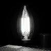 C35 E14 6W Dimmable LED Filament Light Bulb, 6 LEDs 450 LM Retro Energy Saving Light for Halls, AC 220V