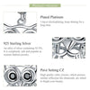S925 Sterling Silver Blue Zircon Movable Owl Pendant DIY Bracelet Accessories, Style:Necklace+Pedndant