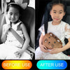 Car Child Seat Belt Adjusting and Fixing Device Buttons Seat Belt Anti-strangulation Shoulder Cover, Style:Flannel Fabric Ladybug