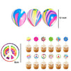 Tie Dye Themed Kindergarten Birthday Party Decoration Set