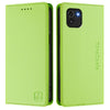 For Samsung Galaxy A03 166mm RC01 Dual-Folded Magnetic Suction RFID Leather Phone Case(Grass Green)
