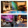 12 Cards US Plug Not Easy To Fade Card Pattern 9W Double Cylinder Water Pattern Christmas Projection Light