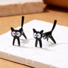 1pair Cute Cats Simple Ear Studs Ladies Detachable Earrings, Style: Model 4