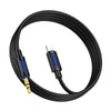 Borofone BL20 True Sound AUX Silicone Audio Cable, 3.5mm to  8 Pin Cable(White)