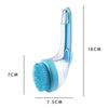 Silicone Pet Bath Brush with Shampoo Dispenser - Yellow