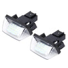2 PCS License Plate Light with 24 SMD-3528 Lamps for Peugeot Citroen(White Light)