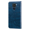 For Xiaomi Redmi Note 9 Business Style Oil Wax Texture Horizontal Flip Leather Case with Holder & Card Slots & Wallet(Royal Blue)