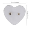 Heart Shape Car Metal Body Decorative Sticker (Silver)
