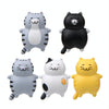 Fat Cat 3D Refrigerator Magnet Magnetic Sticker Phone Case DIY Accessories(Black)