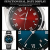 YAZOLE 552 Luminous Pointer Calendar Waterproof Quartz Watch(Number+Blue)