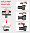 YELANGU C18 YLG0915A-C Video Camera Cage Stabilizer with Handle & Rail Rod Mount for Panasonic Lumix DC-S1H / DC-S1 / DC-S1R(Black)