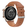 Ochstin 5HK8 Pro 1.36 inch Round Screen Blood Oxygen Blood Pressure Monitoring Bluetooth Smart Watch, Strap:Leather(Gold)