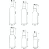 Refillable Glass Fine Mist Atomizers Aluminum Bottle, 100ml(Transparent)