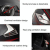 GXT 708 Electric Vehicle Dual Lens Helmet Four Seasons Safety Helmet, Size: M(Matt Black Red)
