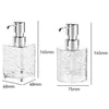 300ml Household Traveling Dispenser Shampoo Body Wash Lathering Bottles, Style: Transparent Square