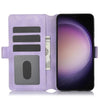 For Samsung Galaxy S22 5G Dreamy Butterfly Love Flower Embossed Leather Phone Case(Purple)