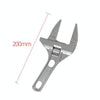 Aluminum Adjustable Large Opening Bathroom Wrench Hardware Tools, Specification: No Package Ordinary Version(Silver)