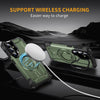 For Samsung Galaxy S24 5G Lens Holder MagSafe Phone Case(Army Green)