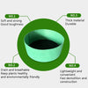 130x30cm 400L Felt Planting Barrel Indoor Outer Round Plant Bag Non-Woven Seedling Bag(Dark Green)