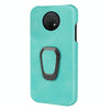 For Nokia G10 Ring Holder PU Phone Case(Mint Green)