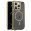For iPhone 12 Pro Hardware Side Cooling Skin Feel Frosted MagSafe Magnetic Phone Case with Lens Film(Gold)