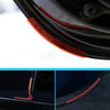 4 PCS/Set Universal Car Styling PVC Car Door Edge Anti Collision Sticker Door Anti-Rub Strips Car Door Scratch Protector(Orange)