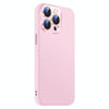 For iPhone 12 Pro Nano Lens Cover Liquid Silicone Phone Case(Pink)