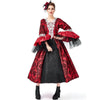 PS1972 Halloween Costume Adult Retro Lace Palace Dress, Size: S(Red)
