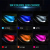 4 PCS Universal Car LED Inner Handle Light Atmosphere Lights Decorative Lamp DC12V / 0.5W Cable Length: 75cm (White Light)