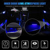 4 PCS Universal Car LED Inner Handle Light Atmosphere Lights Decorative Lamp DC12V / 0.5W Cable Length: 75cm (White Light)