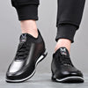 Men Spring Shoes Inner Height Increase Casual Sneakers, Size: 44(Black 6cm)